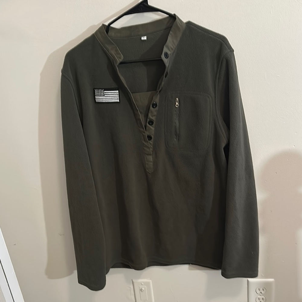 Old Navy Green Lightweight Shirt Jacket